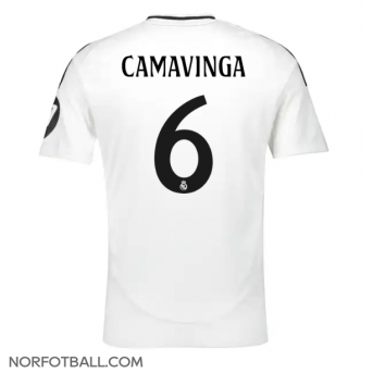 Billige Fotballdrakt Real Madrid Eduardo Camavinga #6 Replika Hjemmedrakt 2024-25 Kortermet